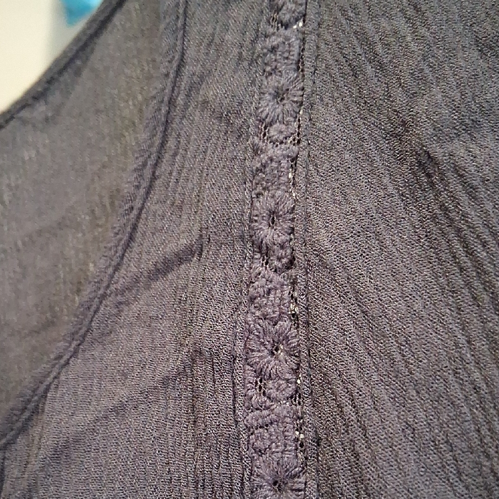Torrid Gray Ribbed Blouse - Picture 2 of 9